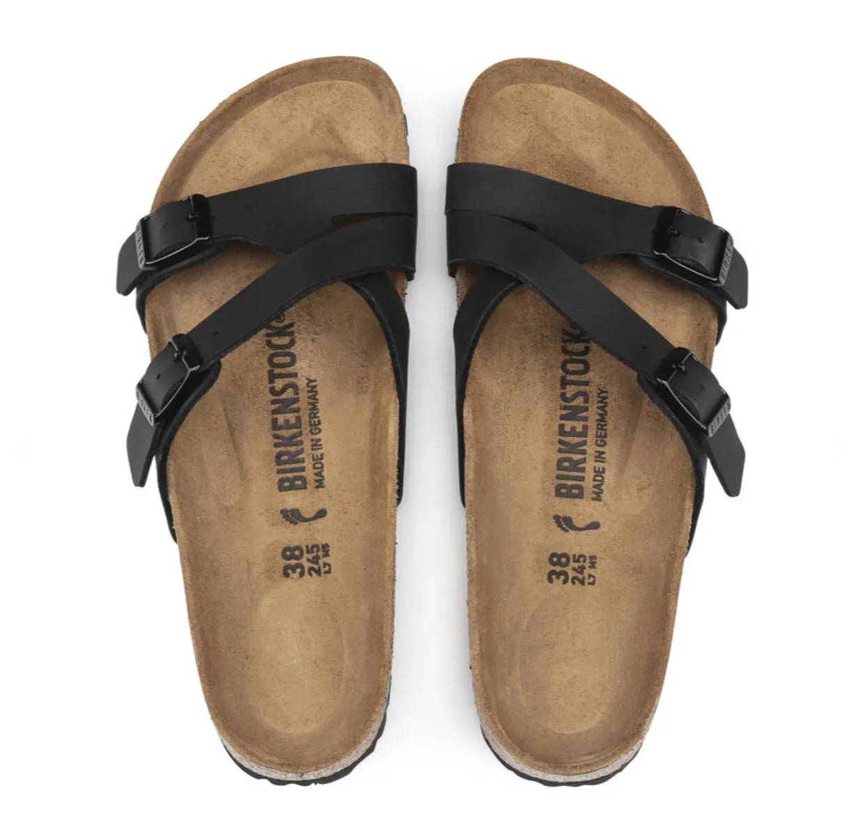 Birkenstock Yao Balance Black Birko-Flor Made In Germany