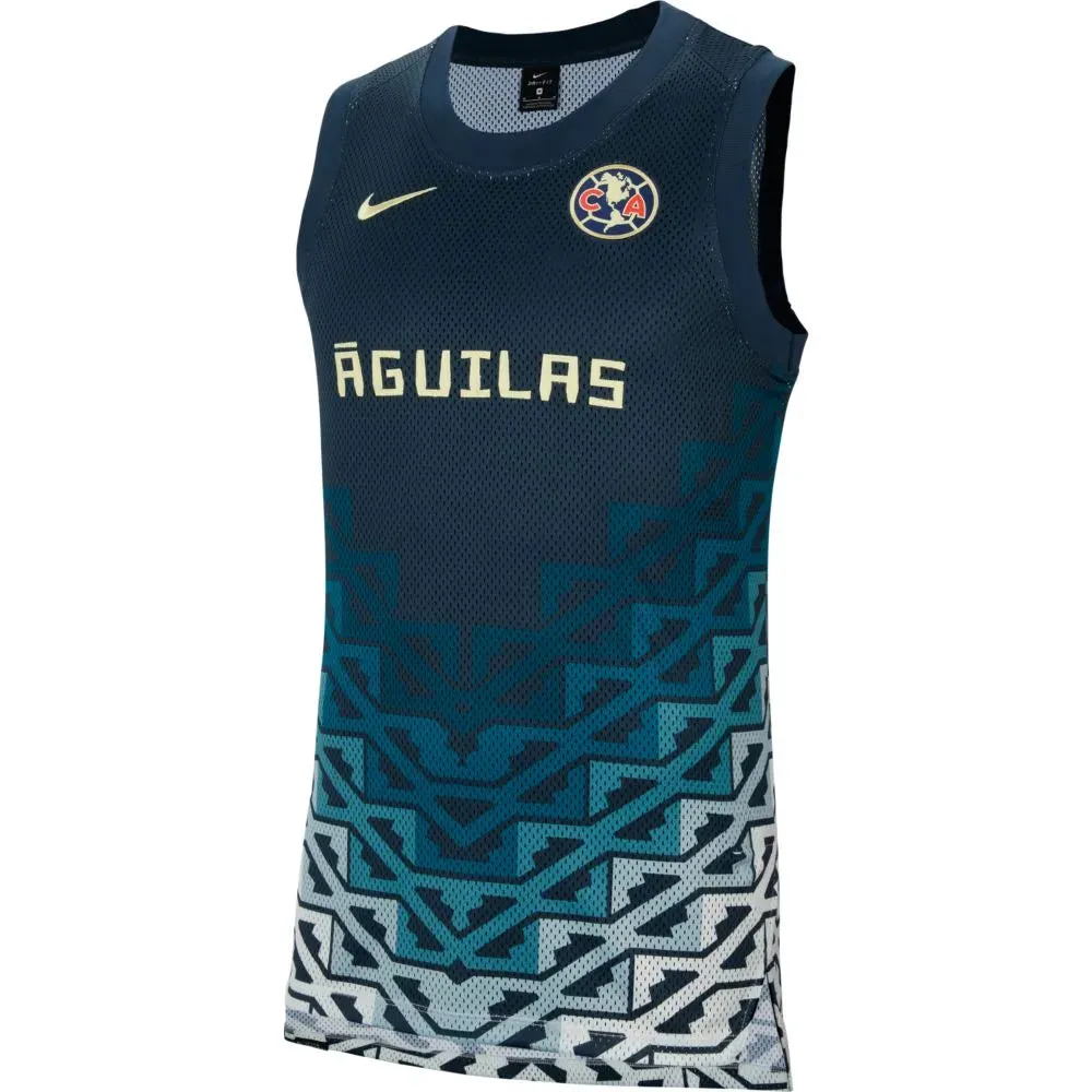 Nike 2021-22 Club America DF Sleeveless  Basketball Top - Navy