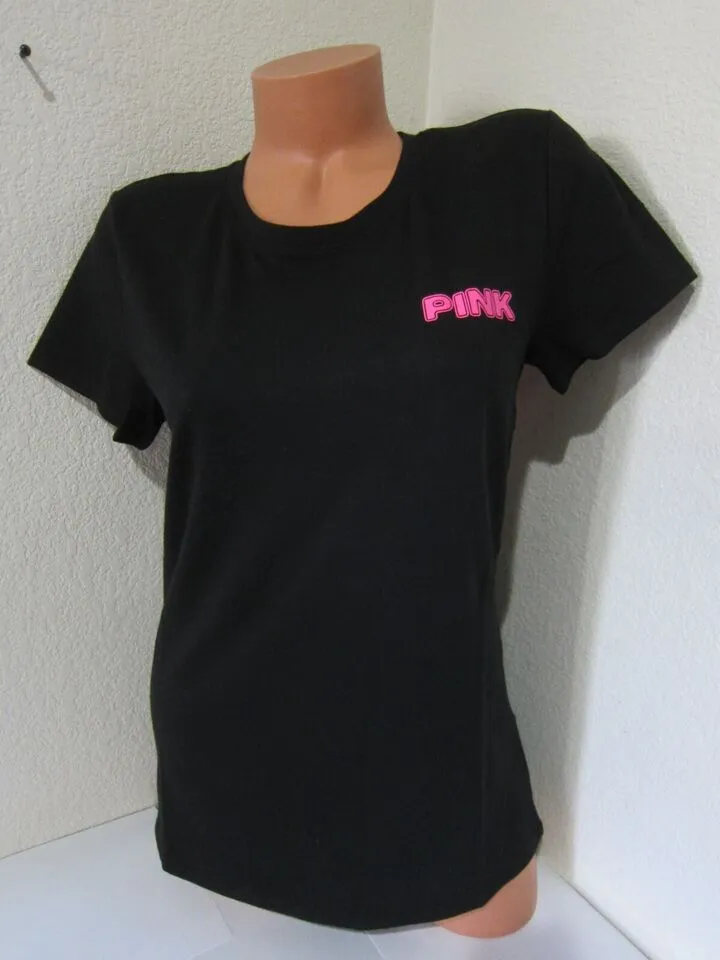 PINK Shine Logo Perfect T-Shirt, S */