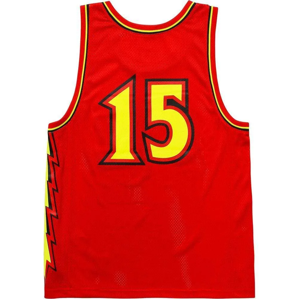 Supreme Bolt Basketball Jersey Red